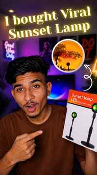 I bought a viral sunset lamp. Was it worth it?
#techgadgets 