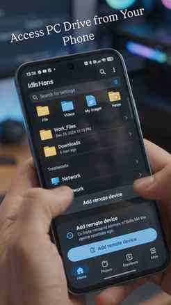 Access PC Drive From Your Phone.
.
.
#tech #virditech #techt