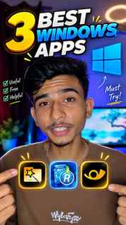 🔥 3 Best Windows Apps You Need in 2026 🤯
#windowsapps #app