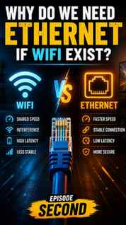 Why do we need ethernet if wifi exists!
.
.
.
#tech #wifivse