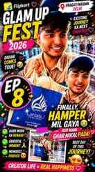 Finally, hamper mil Gaya aur Main ghar Nikal Pada 😭 
#laste