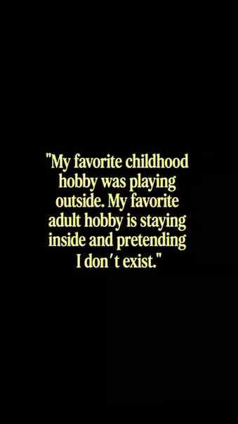 💕
"My favorite childhood hobby was playing outside. My fav