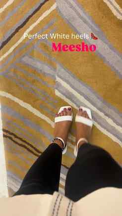 POV: Found the perfect white heels on Meesho 🤍✨

The white 