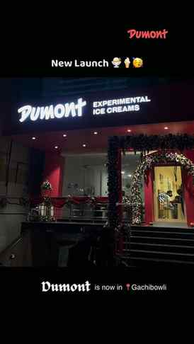 Dumont’s NEW ice cream outlet is now open in Gachibowli! 🍦�