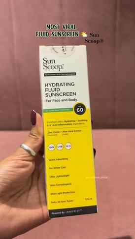 The most viral fluid sunscreen right now! 💛☀️💦

So light, 