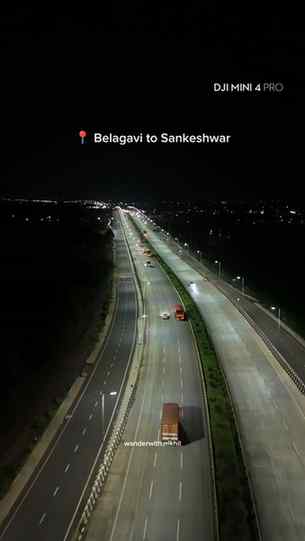 Belagavi to Sankeshwar Highway night view 📍🛣️
#djicampusc