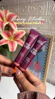 Pigmented blush by @hilaryrhodacosmetic 

comment for 🔗
.
.