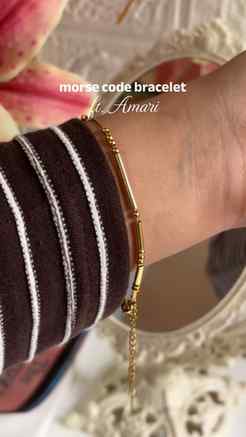 morse code bracelet @amari.gem
.
.
.
.
.
.
.
(viral, fyp, f