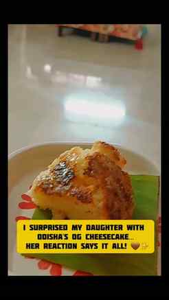 A little taste of Odisha, made with love. ❤️
Chhena Poda for