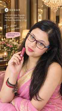 SUGAR Glide Peptide Plumping Gloss Stick — one swipe and my 