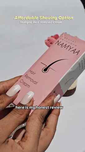 @namyaaofficial I tried the Namyaa hair removal cream so her