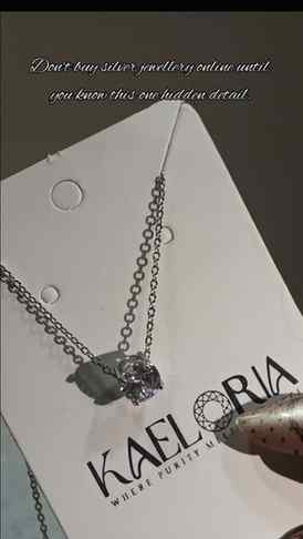 I recently bought this silver necklace and I am absolutely i