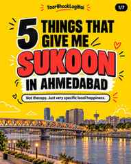 Ahmedabad ma sukoon expensive nathi hotu… oddly specific hoy