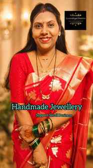 “साडीचा look अजून खास बनवतो एक सुंदर handmade mangalsutra ✨�