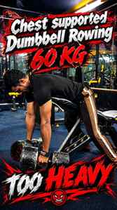 Comment Your PR chest supported dumbbell rowing Train Hard E