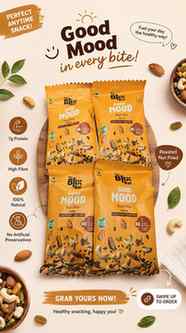 “Grab your Good Mood Trail Mix and snack happy! ✨@theblixbar