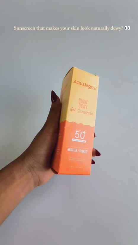 Sunscreen but make it ✨GLOW✨ ☀️💛
Aqualogica Glow+ Dewy Gel 