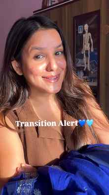 Tried Transition for the first time💙🩵