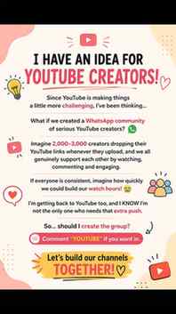 🚨 YouTube Creators, Let’s Grow Together! ❤️

Are you a seri