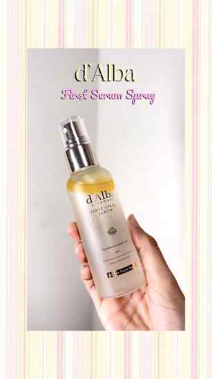 My go-to glow essential ✨ d’Alba First Spray Serum perfect b