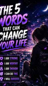 The 5 Words That Can Change
 Your Life ⭐

🌌 Your future beg