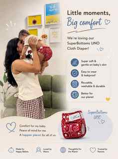 Little moments, happy baby & a diaper choice I’m loving. 💙�
