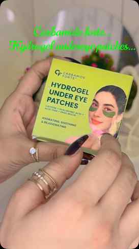 Under-eye care, but make it cute! ✨💚
Trying the Carbamide F